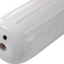 Taylor Made Big B Inflatable Boat Fender, White (10" x 26") End-to-End Line Passage Fits 5/8" Rope, Hangs Horizontally or Vertically, Ribbed Technology, Needle Valve, Marine-Grade Vinyl - 1032