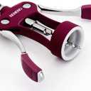 Beneno Wine Opener, Zinc Alloy Premium Wing Corkscrew with Multifunctional Bottles Opener, Sharp Wine Corkscrew with Ergonomic Non-Slip Wing Handle, Purple