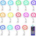 RGB & Warm White Color Under Cabinet Lighting, Hard Wired LED Under Cabinet Closet Lights Puck Light with IR Remote, Dimmable Under Counter Lighting for Wardrobe Kitchen, 14-Pack