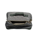 SHELFLOVER Travel Toiletry Bag Makeup Bag, Water-Resistent Cosmetic Bags for Women, Portable Pouch Open Flat Make Up Organizer Case, Cosmetic Bags, Grey Green