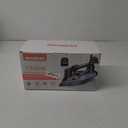 Steam Iron for Clothes with LCD Screen, 1700W Iron Non-Stick Ceramic Soleplate, Auto Shutoff, Self-Cleaning, Steam Burst, Spray Mist 10.14oz Water Tank Ironing Clothes for Home