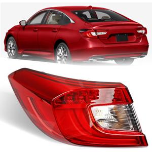 Taillight Assembly for Honda Accord Sedan 2018-2022 - Brake Tail Light Replaces for 33550TVAA01 and HO2804118 - Outer Tail Lamp for Driver Left Side LH