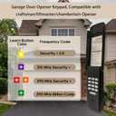 Black Garage Door Opener Keypad for liftmaster Chamberlain Craftsman Openers Produced Since 1993, Wireless Keyless Entry keypad, Replaces 877/878MAX, G940EV-P2, 877LM, 377LM, 977LM