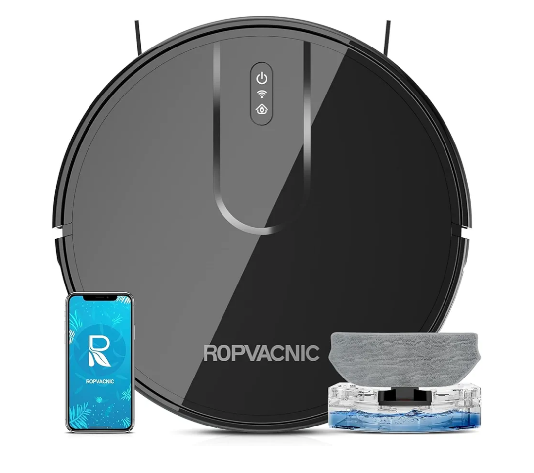 ROPVACNIC Robot Vacuum Cleaner Robot Vacuum and Mop Combo with 4000Pa Suction, Personalized Cleaning Adjustments, Self-Charging Robotic Vacuum Cleaner, Advanced Obstacle Avoidance