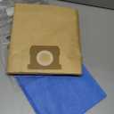 19-3100 Shop Vac Bags Compatible with Stanley 5 to 6 Gallon wet dry vacuum, 6 Pack Disposable Filter Bags and 3 Pack Reusable Filter Bags and 2 Bands