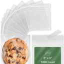 Self Sealing Cellophane Bags - 4" x 6" (1000 Count) - Clear Plastic Resealable Cello Bag - Cellophane Treat Bags, Cookie Bags for Packaging, Candy bags, Cello Bags, Pastry Bags