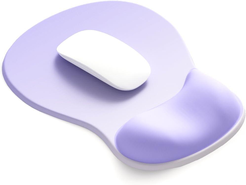 ErgoComfort Gel Wrist Rest Mouse Pad-Ergonomic Office Mousepad with Wrist Support-Non-Slip, Design Desk Accessories Mat for Home&Game Decor (06Purple Ombre)