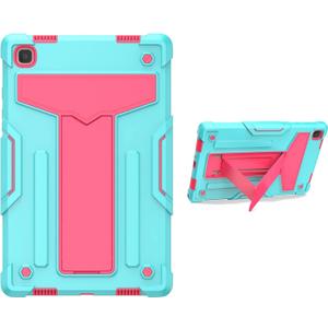 Tablet Protection Case Compatible with Samsung Galaxy Tab A7 10.4 Inch T500/T505 (2020),with Kickstand Three-Layer Hybrid Full Body Case Rugged Shock-Proof Fall Protection Cover tablet accessory(AQUA+