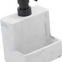 Press Soap Dispenser with Sponge Holder Large Capacity Soap Dispenser for Home Use for Bathroom and Kitchen Compact Design with Smooth and