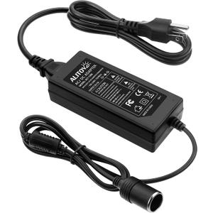 ALITOVE AC to DC Converter 12V 5A 60W 110V to 12V Converter Cigarette Lighter Adapter to Wall Plug 120V AC to DC Adapter for Small Car Vacuum Massager Fan MP3 Car Charger and Other Devices Under 60W (5A (8FT Version))