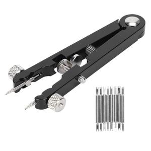 Watch Spring Bar Plier Tool Kit, Watchband Pliers with Robust 8 Pins Springing Bars Tweezer Tools Band Watchmaker Replace Removing Chain Replacement for Wrist Bands Strap Removal Repair Fix Kit