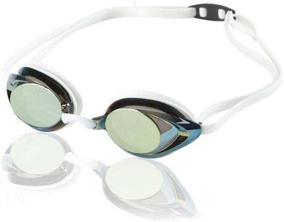 Speedo Unisex-Adult Swim Goggles Mirrored Vanquisher 2.0 (Gold/White)
