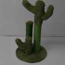 Road Cat Scratching Post Cactus Cat Scratcher Featuring with 3 Scratching Poles and Interactive Dangling Ball -Medium 23 Inches