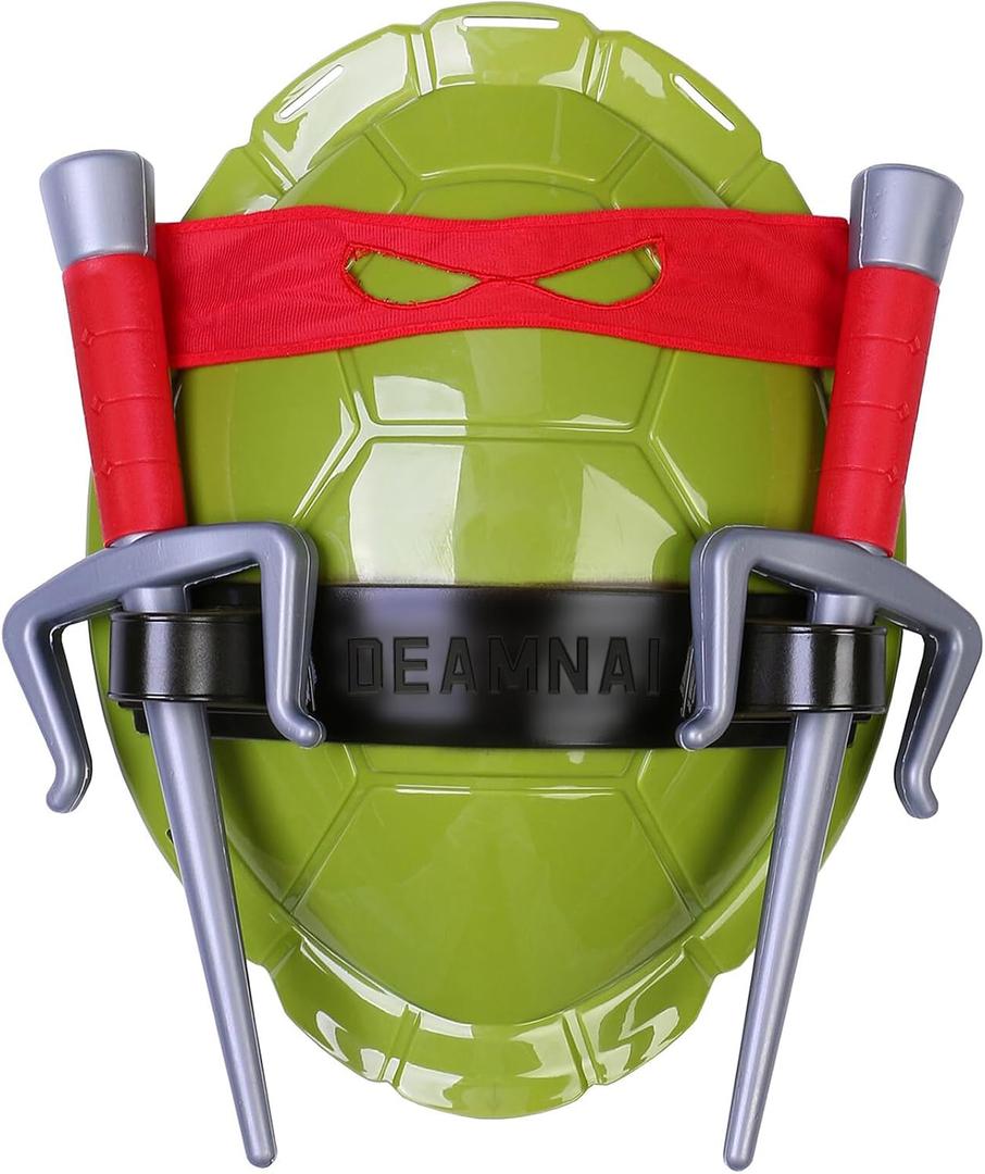 Super Cosplay Turtles Toys Costume COS Dressed Suit Halloween Decoration Birthday Party Favors for Kids (Green, XS)