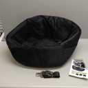 Dog Car Seat for Small Medium Dogs,Detachable Washable Dog Booster Seat Under 30lbs, Pet Car Seat Travel Bed with Storage Pockets and Dog Safety Belt (Black)