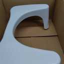 Squatty Potty Simple Curve Bathroom Toilet Stool 7" White