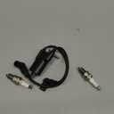 10L0L Golf Cart EZGO Dual Ignition Coil with Spark Plugs for EZGO 4-Cycle 1991-2002 Pre-MCI Engine/Robin 295CC Robin 350CC Gas Models, OEM 26652G01,EPIGC103