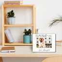 vuxhg Best Friends Wooden Picture Frame Holds 4x6 Inch Photos - You Are The Sister I Got To Choose Love Always - Home Office Display Photo Frame for Sisters Women - Long Distance Friendship Gifts-A06