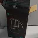 Coffee Gator 9 Cup Moka Pot, 15oz Stovetop Espresso Maker for Italian Coffee, Transparent Glass & Stainless Steel Design, Silver, 450ml