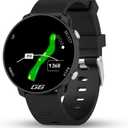Shot Scope G6 GPS Watch, 38k+ Pre-Loaded Courses, Full Hole Maps, 2X Strap Sets (Black and Gray), Color Sceen, Unisex Golf Watch for Men and Women