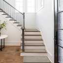 PURE ERA Ultra Plush Carpet Stair Treads 9.5 X 36 Inch Cream Gray 7 Pcs