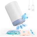 【USB Type-C Charging】 Cordless Electric Pump for Vacuum Storage Bags, 1500mAH Vacuum Pump for Storage Bags, Portable Vacuum Travel Bag Air Pump for Shrinking Clothes, Air Mattresses, Swimming Rings