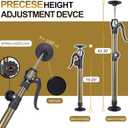 MANQO Cabinet Jack for Installing CabinetAdjustable Support Pole3rd Hand Support SystemExtend from 19.29 inch to 43.30 inch,Supports up to 78 lbs for Drywall 1Pc Set (Patent Design)
