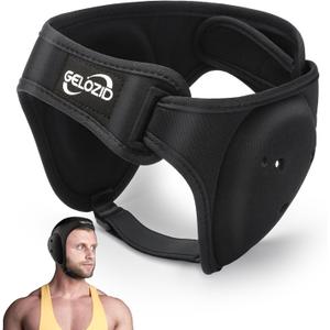Gelozid Adjustable Wrestling Headgear for BJJ, MMA Grappling and Training, Ear Guard and Cauliflower Protection Helmet, Large