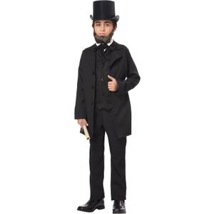 California Costumes boys Abraham Lincoln/Frederick Douglass (Large, Black)