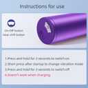 Mini Facial Massager, Facial Roller, Massage Care Stick Enhances Absorption of Creams and lotions Suitable for Facial and Eye Massage Tools (Purple)