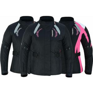 PROFIRST Women’s Motorcycle Jacket with CE Armor – Waterproof 4 Season Riding Jacket with Reflective Panels & Adjustable Fit, Large