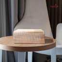 Mela Artisans Extra Large Wooden Keepsake Box | Whitewash Memory & Handcrafted Decorative Storage Chest for Jewelry, Photos & Trinkets | Vintage Style storage Box | Trellis Design | 10.5 x 7.5 x 4