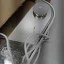 Hasipu LED Makeup Mirror with Bluetooth Speaker, 10.6" x 14" Hollywood Vanity Mirror with Lights, Rounded Rectangle White Frame, 3 Modes Light, Smart Touch Control Dimmable, 360°Rotation