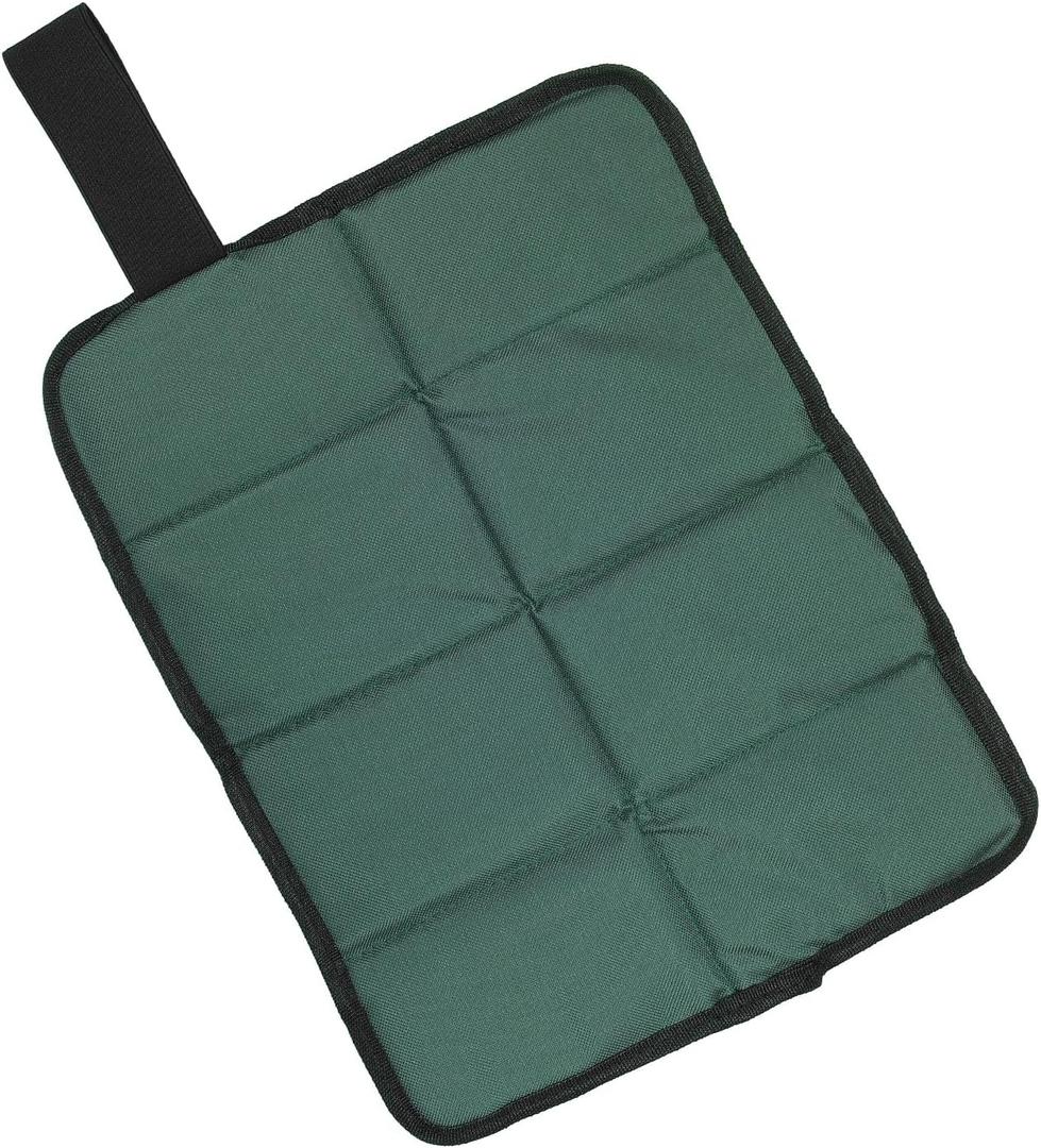 PATIKIL Outdoor Sitting Mat Waterproof Oxford Cloth Seat Cushion Folding Foam Mini Camping Seat for Picnic, Camping, Hiking (Dark Green)