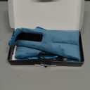 Joythink Sleep Headphones Bluetooth Sleep Mask Silk Kids Children Wireless Headband Headphones for Sleeping Travel Adjustable Sleeping Eye Mask with Thin Speaker (Cyan)