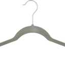 Amazon Basics Slim, Velvet, Non-Slip Shirt Clothes Hangers, Gray/Silver - Pack of 30