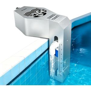 Automatic Pool Filler, Metal Construction with Anti-Corrosion Coating, 2 to 9 Inch Visual Water Level Adjustment, Pool Water Leveler Auto Fill, Pool Stuff, Swimming Accessories