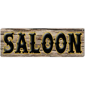 Saloon Funny Novelty Metal Tin Sign Retro Wall Decor for Home Gate Garden Bars Restaurants Cafes Office Store Pubs Club Vintage Sign Gift 6" x 16"