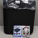 Large Seat Cushion, Memory Foam Cushion for Long Sitting Hours on Office Chair, Car Seat, Non-Slip Chair Pad for Sciatica, Coccyx, Tailbone Pain Relief & Post-Surgery Recovery (Black)