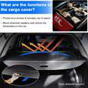 Powerty Cargo Cover for 2018-2023 2024 Chevy Chevrolet Equinox/GMC Terrain Accessories Retractable Trunk Cover All Weather Shielding Shade Cargo Luggage Cover Carbon Fiber