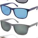Large Reading Sunglasses Mens Wide Readers Sunglasses +1.25 Lightweight Oversized Sun Readers for Men w/Big Head 4 Pack (Matte-black/Gray/Blue/Frosted Clear Frames With Dark Lens)