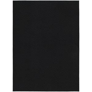 Garland Rug Town Square Black 4' x 6' Non Slip Area Rug for Living Rooms & Hallways, Stylish & Durable for High-Traffic Areas