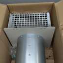 6 Inch Hooded Wall Vent Cover, Dryer Exhaust Vent Metal Mesh Cover Outside, Wall Vents Cover Cap Exterior Air Exhaust with Pest Bird Guard, Screen and Damper for Kitchen Bathroom House Range Hood HVAC (White)