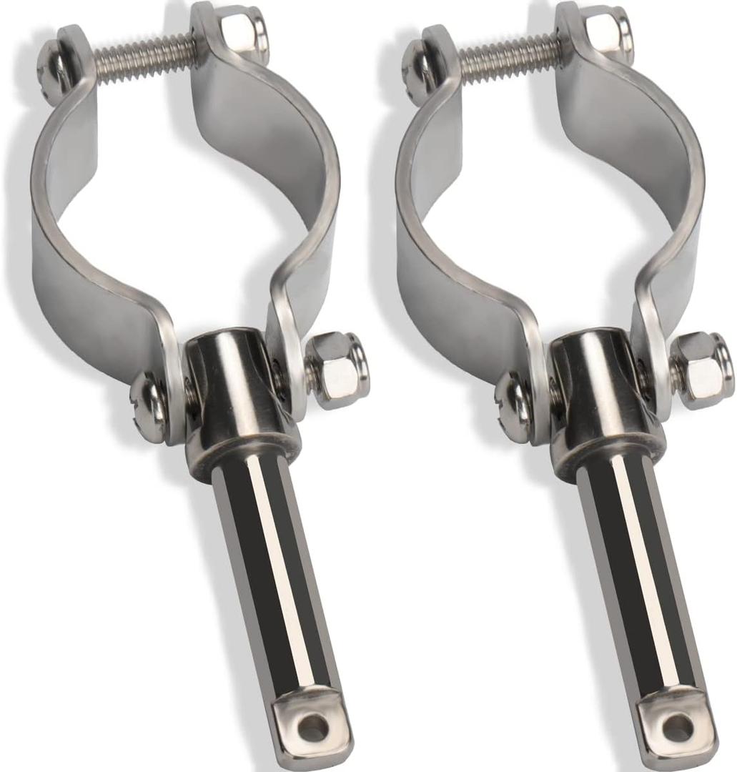 Stainless Steel Oarlock Sockets, Boat Paddle Holders,Adjustable Oarlock Horns,Rowlock Oarlock for Shaft Marine Yacht