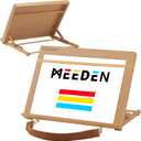 MEEDEN A3 Wooden Tabletop Easel for Painting, 5-Position Adjustable Drawing & Sketching Board with Shoulder Strap, Portable Beechwood Desktop Art Easel Stand for Adults, Artists, Beginners & Student (A318 1/2 L * 14 1/4W) Wood Color