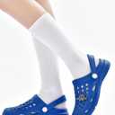 Cubufly Kids Garden Clogs Boy Girl Slip on Water Shoes Children Sandals for Indoor Outdoor(3 Big Kid, Klein Blue) (Blue)