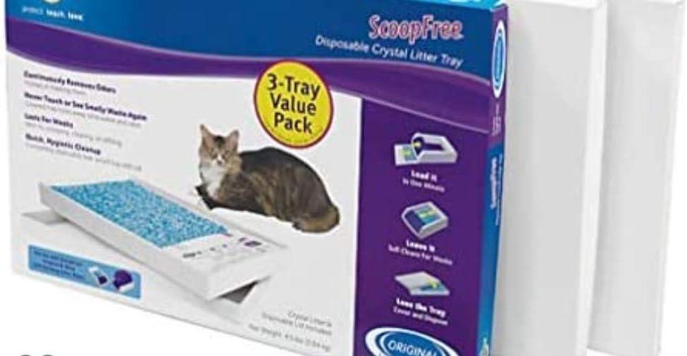 PetSafe Disposable Litter Tray - ScoopFree Fresh Crystal 3-Pack