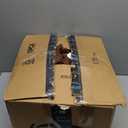 CozyLux King Size Comforter Set Brown, 7 Pieces Pintuck Bed in A Bag Brown Comforter King Size, Pinch Pleat Bedding Set with All Season Comforter, Sheets, Pillowcases & Shams