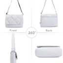 Lightweight Crossbody Bags for Women Daily/Travel, Quilted Puffy Purse with Adjustable Strap, Shoulder Handbags