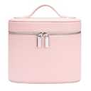 honitty Makeup Bag, Travel Make up Case with Compartments and Handle, Portable Cosmetic Organic